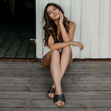 ATHMILE Sandals for Women 2024 Womens Sandals Dressy Summer Flats Sandals Women Slides Sandals for Party Wedding Beach