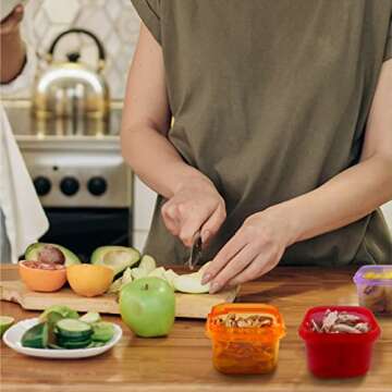 Finorder 21 Day Portion Control Container Kit (14-Piece) with Complete Guide, BPA Free Food Portion Container Set for Meal Prep, 21 Day Lose Weight System (HN-PC)