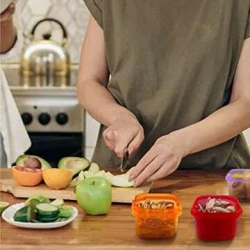 Finorder 21 Day Portion Control Container Kit (14-Piece) with Complete Guide, BPA Free Food Portion Container Set for Meal Prep, 21 Day Lose Weight System (HN-PC)