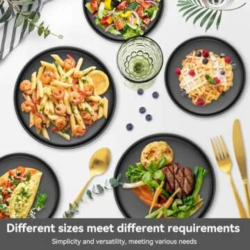 Sanyannis Ceramic Dinner Plates Set - Elegant & Durable