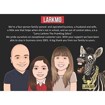 Larkmo The Pranking Zebra Funny $100 Gag, Realistic One Hundred Dollar Bill Joke Office Prank for Men, Women & Children, Great Practical Joke, Kit of 50 Pieces