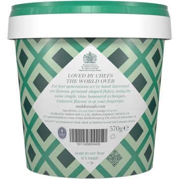 Maldon Sea Salt Flakes - 20 oz Handcrafted Gourmet