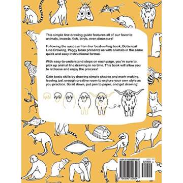 Animal Line Drawing: Learn 150+ Step-by-Step Animals, Insects, Birds, Fish, and Other Cuties