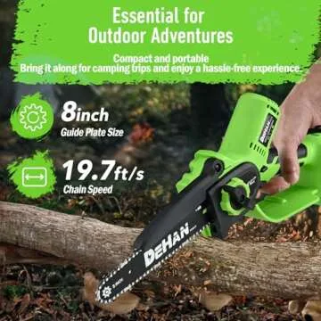 DEHANTOOLS Mini Chainsaw - Lightweight & Powerful Gardening Tool