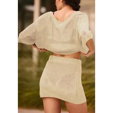 Stylish Pink Queen Summer Swim Cover Up Set for Ladies