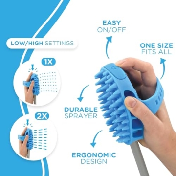 Aquapaw Dog Bath Brush Pro - Ergonomic Bathing Tool