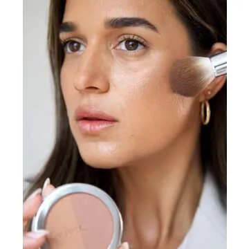 Ere Perez - Natural Rice Powder Blush + Bronzer | Vegan, Cruelty-Free, Clean Beauty (Roma)