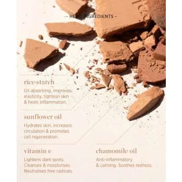 Ere Perez - Natural Rice Powder Blush + Bronzer | Vegan, Cruelty-Free, Clean Beauty (Roma)