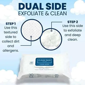 Clean Skin Club XL Face Wipes for Makeup Removal and Cleansing