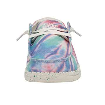 Hey Dude Women's Wendy Rose Candy Tie Dye Size 5 | Women’s Shoes | Women’s Lace Up Loafers | Comfortable & Light-Weight