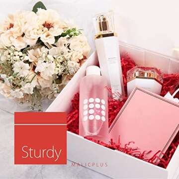 MALICPLUS Large White Gift Box with Magnetic Closure