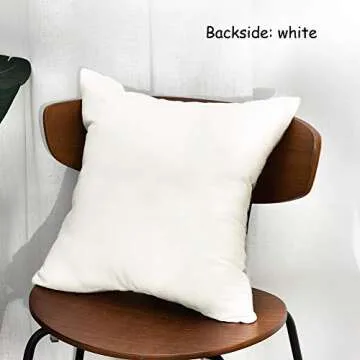 Embroidered Leaf Pillow Covers Tropical Design Set of 2