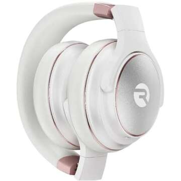 Raycon Everyday Wireless Bluetooth Over Ear Headphones, with Active Noise Cancelling, Awareness Mode...