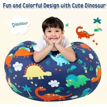 Lukeight Dinosaur Storage Bean Bag Chair for Kids