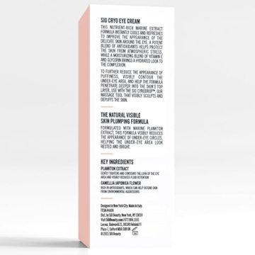 SiO Cooling Cryo Eye Cream - Hydrating Anti-Aging Formula