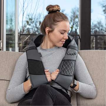 Shiatsu Neck and Back Massagers with Heat for Pain Relief