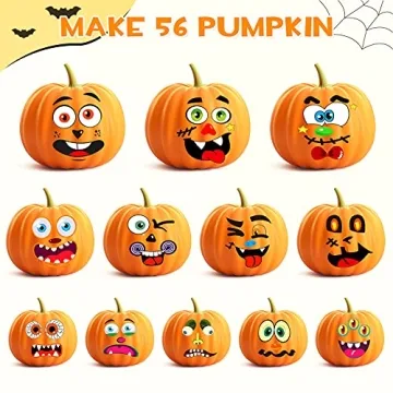 Halloween Pumpkin Decorating Stickers for Fun Crafts