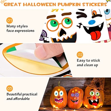 Halloween Pumpkin Decorating Stickers for Fun Crafts