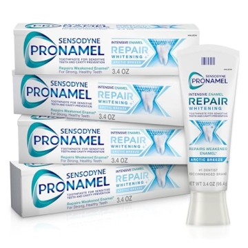 Sensodyne Pronamel Intensive Enamel Repair Toothpaste for Sensitive Teeth and Cavity Protection, Whi...