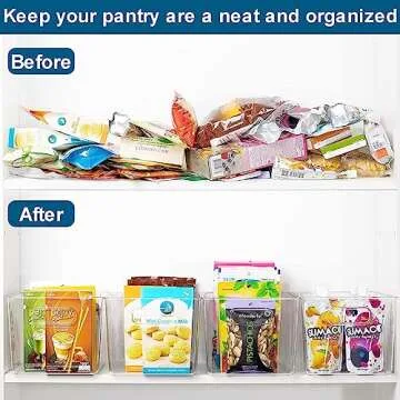 Lachesis Clear Kitchen Storage Bins for Organization