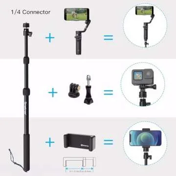 Smatree SmaPole DS1S - Extendable Selfie Stick for All