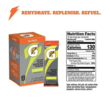Hydrating Gatorade Thirst Quencher Powder in Lemon Lime