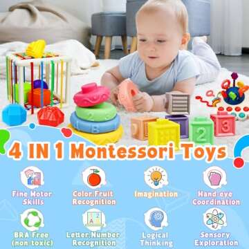 Montessori Toys for Babies 6-12 Months Perfect Educational Playset