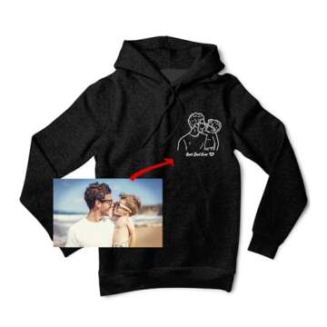 Famiheart Personalized Photo Gifts for Dad Grandpa Daddy Papa Birthday Gift, Dad Gifts from Daughter, Dad Shirts Hodiee for Men, Best Daddy Dad Grandpa Gifts for Dad from Daughter Christmas Father Day