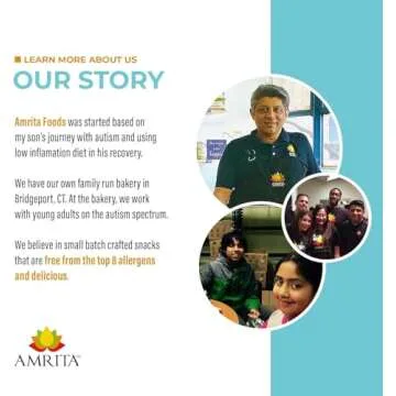 AMRITA Vegan Protein Bars Variety Pack (6 Flavors) | Peanut/Dairy Free, Soy & Gluten Free | 15g Plant Based Protein Bars | High Fiber No Sugar Meal Replacement Bar - Breakfast Bars, High Protein Bars