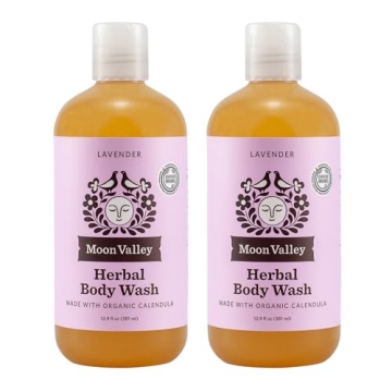 Herbal Body Wash, Lavender by Moon Valley – Natural Ingredients, Vegan, Moisturizing