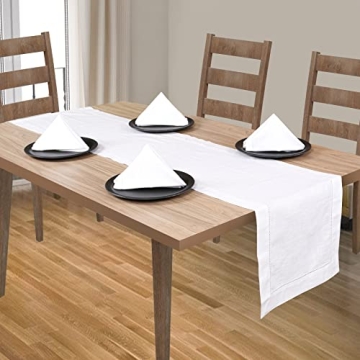 Elegant 90 Inch Slub Cotton Table Runner for All Occasions