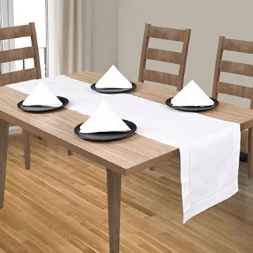 Elegant 90 Inch Slub Cotton Table Runner for All Occasions