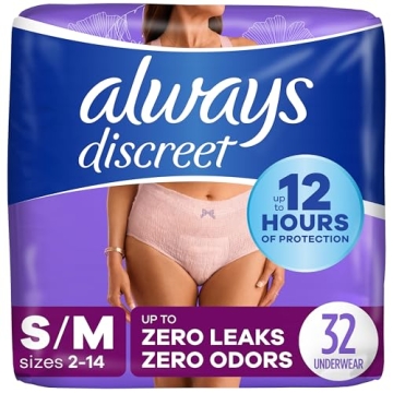 Always Discreet Incontinence & Postpartum Underwear for Women