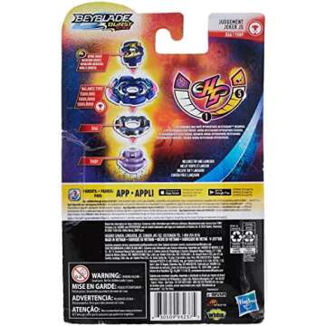 Beyblade Burst Rise Judgement Joker J5 - Balance Battling Top Toy with Launcher