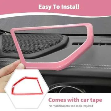 Stylish Pink Interior Accessories for Jeep Wrangler JL/JLU