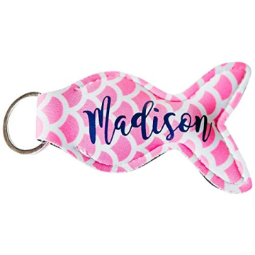 Adorable Personalized Mermaid Keychain - Lip Balm Holder for Women