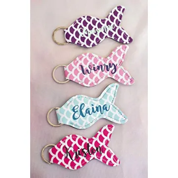 Charming Personalized Mermaid Keychain for All Ages