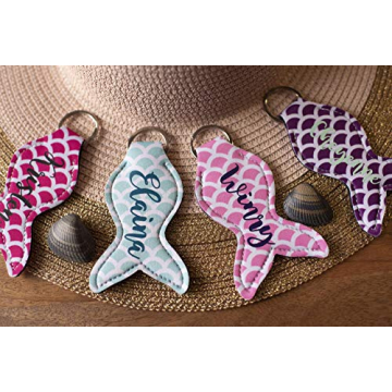 Charming Personalized Mermaid Keychain for All Ages