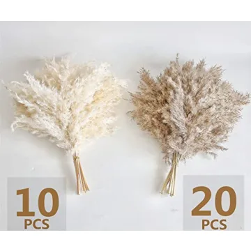 30 PCS Fluffy Pampas Grass for Boho Decor and Arrangements