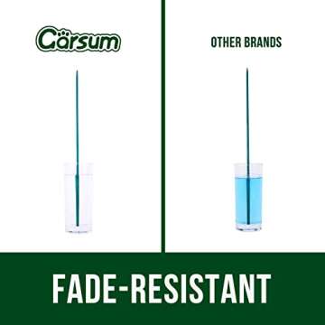 Garsum Green Bamboo Sticks Garden Wood Plant Stakes,Floral Plant Support Wooden,Wooden Sign Posting Garden Sticks,15 Inches 25 Pack