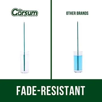 Garsum Green Bamboo Sticks Garden Wood Plant Stakes,Floral Plant Support Wooden,Wooden Sign Posting Garden Sticks,15 Inches 25 Pack