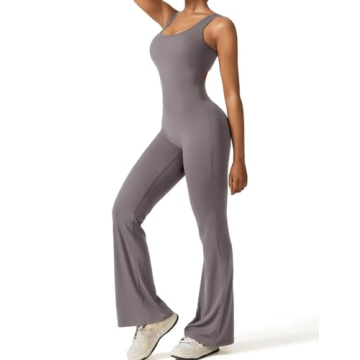 Vertvie Sexy Backless Flared Jumpsuit for Women