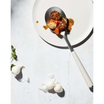 Versatile Metal Spoon Stainless Steel for Cooking Stylishly