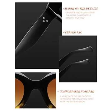 Oversized Butterfly Sunglasses Set for Women | Chic Eyewear