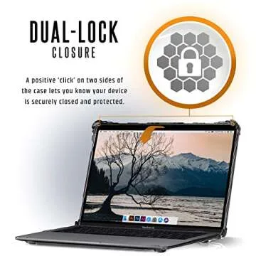 URBAN ARMOR GEAR UAG MacBook Air 13 inch Case 2018-2020 M1 A1932, A2179, & A2337, Clear Translucent Ice, Feather-Light Rugged Plyo Military Drop Tested Laptop Cover