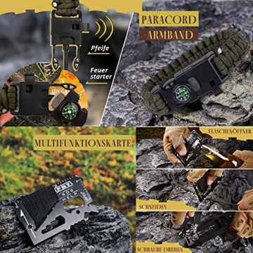 14-in-1 Survival Kit for Outdoor Adventures & Emergencies