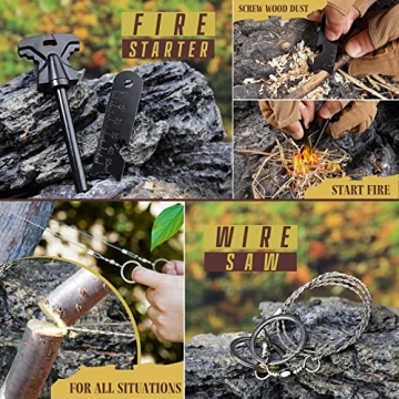 14-in-1 Survival Kit for Outdoor Adventures & Emergencies
