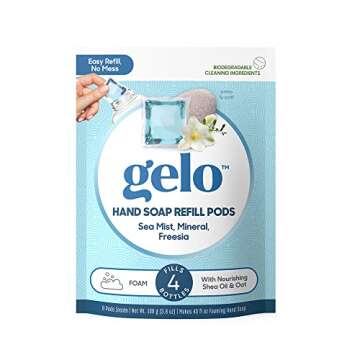 Gelo - Foaming Hand Soap Refill Pods | Eco-Friendly | 40oz Refill (Sea Mist, Mineral & Freesia)