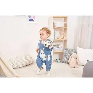 LvYinLi Cute Baby Boys Clothes Toddler Boys' Romper Jumpsuit Overalls Stripe Rompers Sets (3-9 months, Blue)