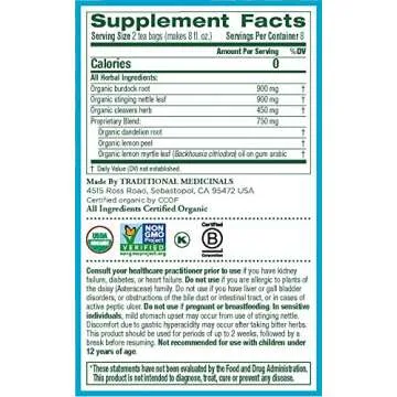 Organic Everyday Detox Lemon Tea for Wellness and Flavor